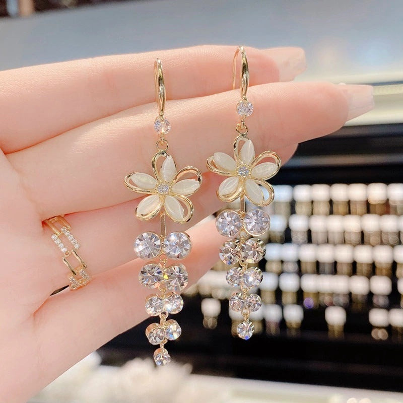 Five-Petal Fashion Flower Earrings