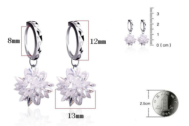 Pure Beauty Ice S925 Hypoallergenic Earrings