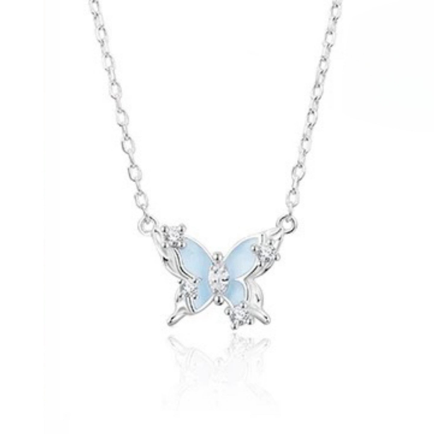 Elegant Starlight Butterfly Necklace