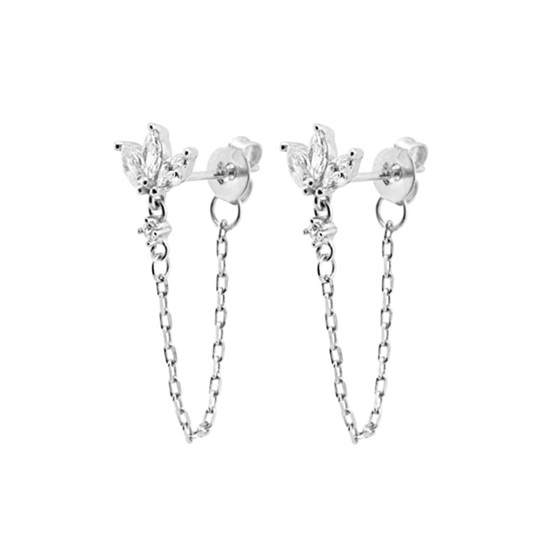 Luxury Butterfly Zircon Stud Earrings