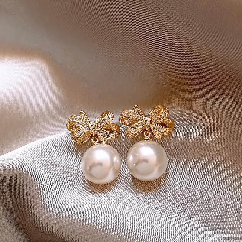 Irregular Pearl Temperament Earrings