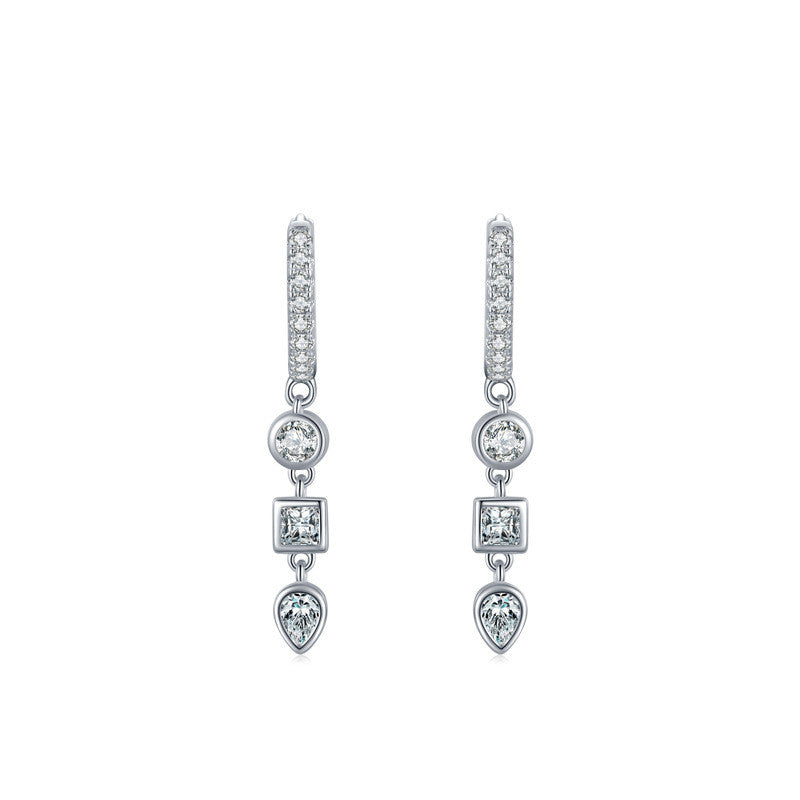 Geometric Zircon Fashion Earrings