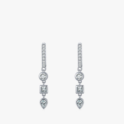 Geometric Zircon Fashion Earrings