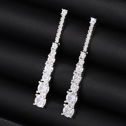 Exaggerated Geometric Round Earrings