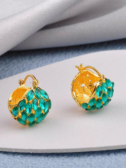 Light Luxury Zircon Cabas Earrings