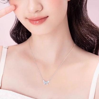 Elegant Starlight Butterfly Necklace