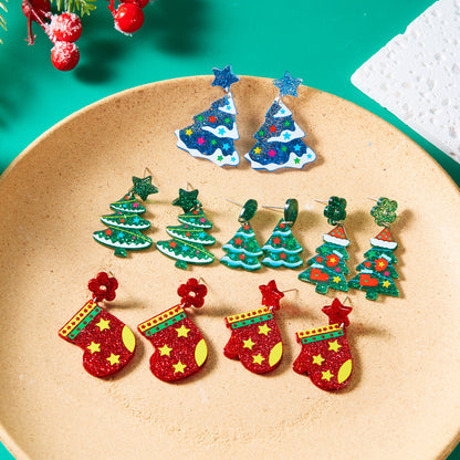 Acrylic Christmas Earrings