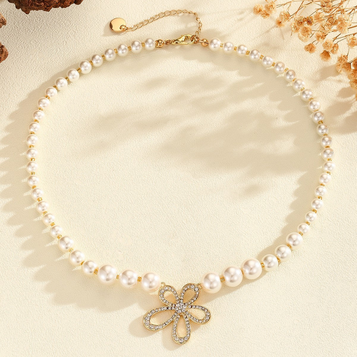 Romantic French Flower Necklace