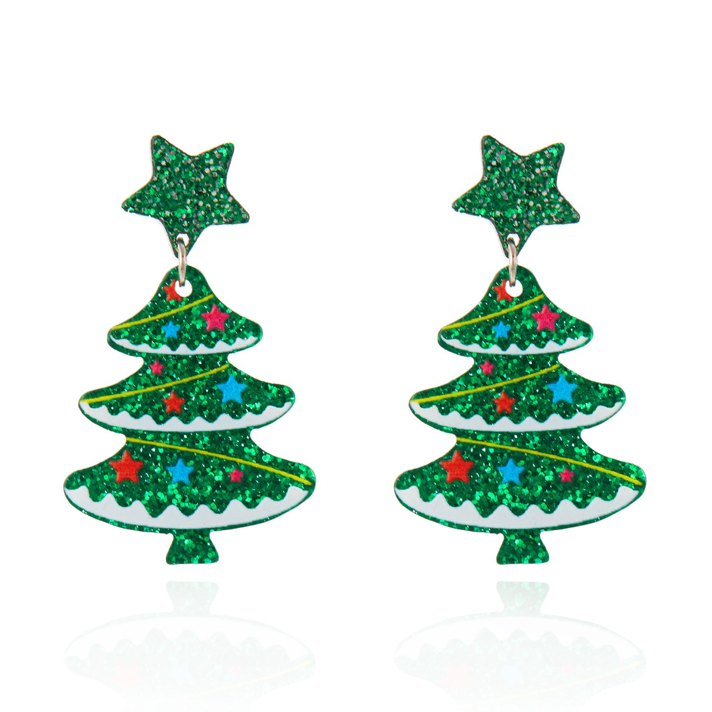 Acrylic Christmas Earrings