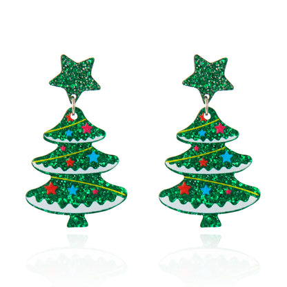Acrylic Christmas Earrings