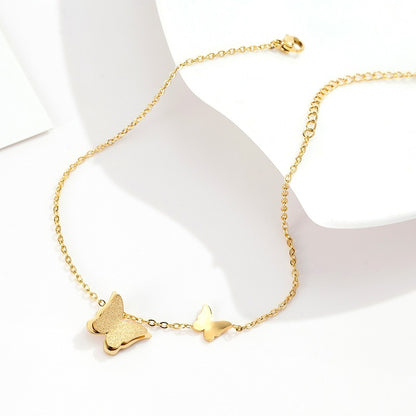 Golden Butterfly Anklet
