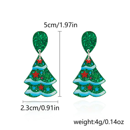 Acrylic Christmas Earrings