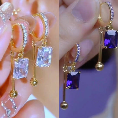 Micro-Inlaid Diamond Ball Earrings