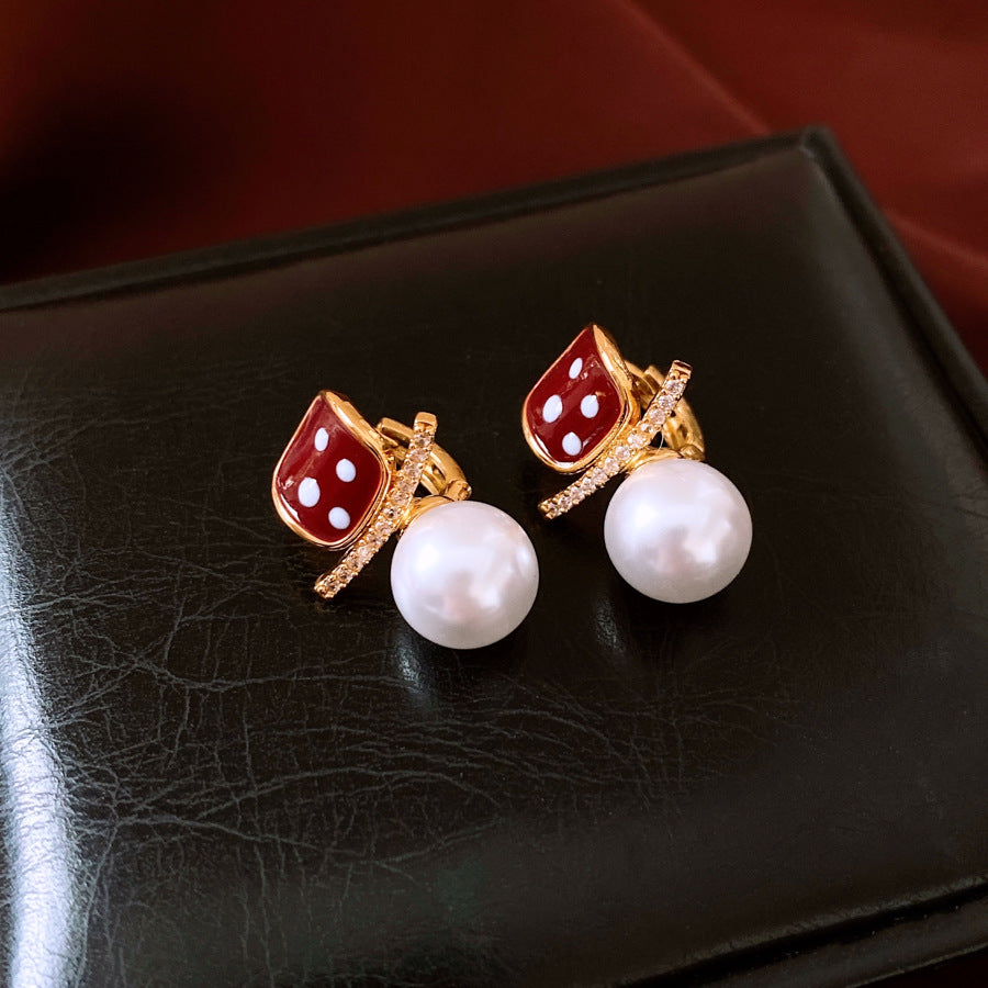 Exquisite Square Pearl Ear Clip Earrings