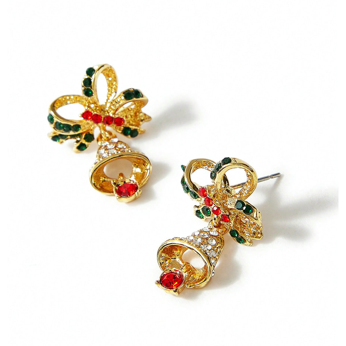 Full Diamond Christmas Earrings