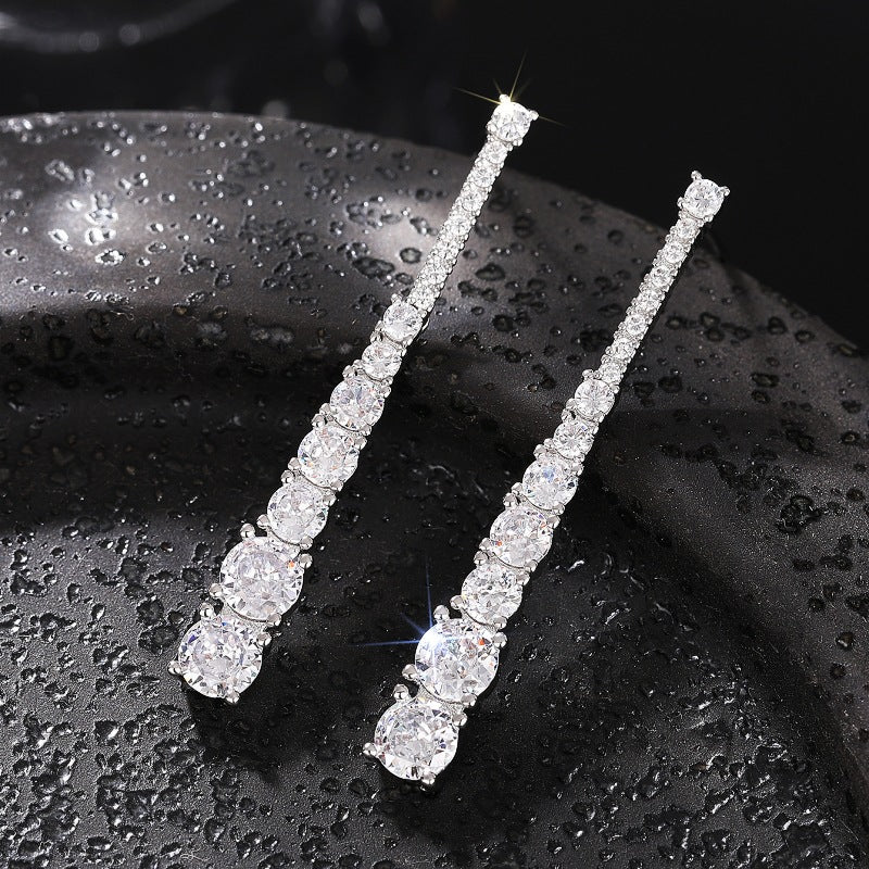 Exaggerated Geometric Round Earrings