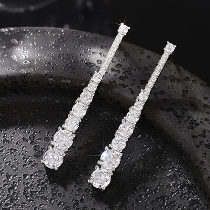 Exaggerated Geometric Round Earrings