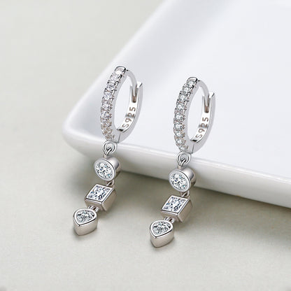 Geometric Zircon Fashion Earrings