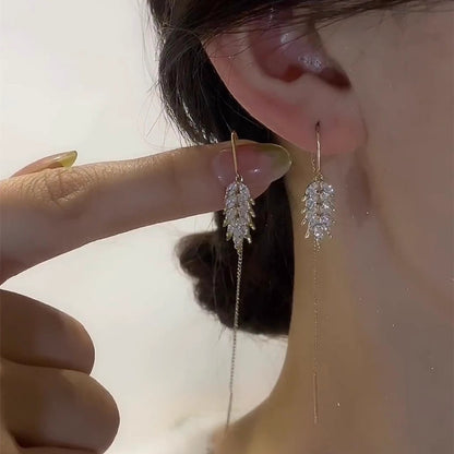 Rich-Style Tassel Ear String Earrings