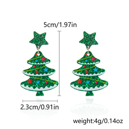 Acrylic Christmas Earrings