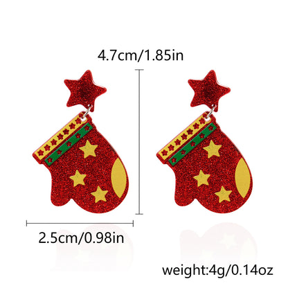 Acrylic Christmas Earrings