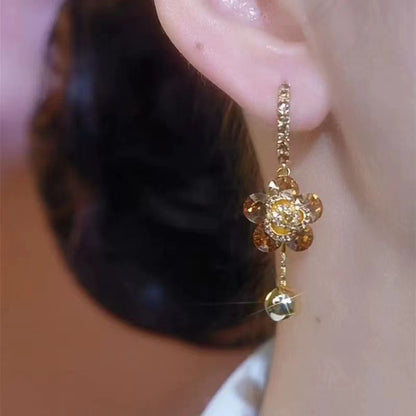 Purple Zircon Flower Luxury Ear Clip
