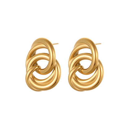 Minimalist Geometric Circle Earrings