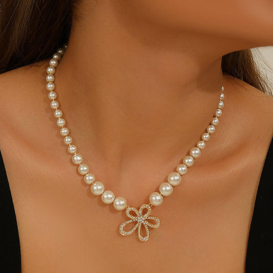 Romantic French Flower Necklace