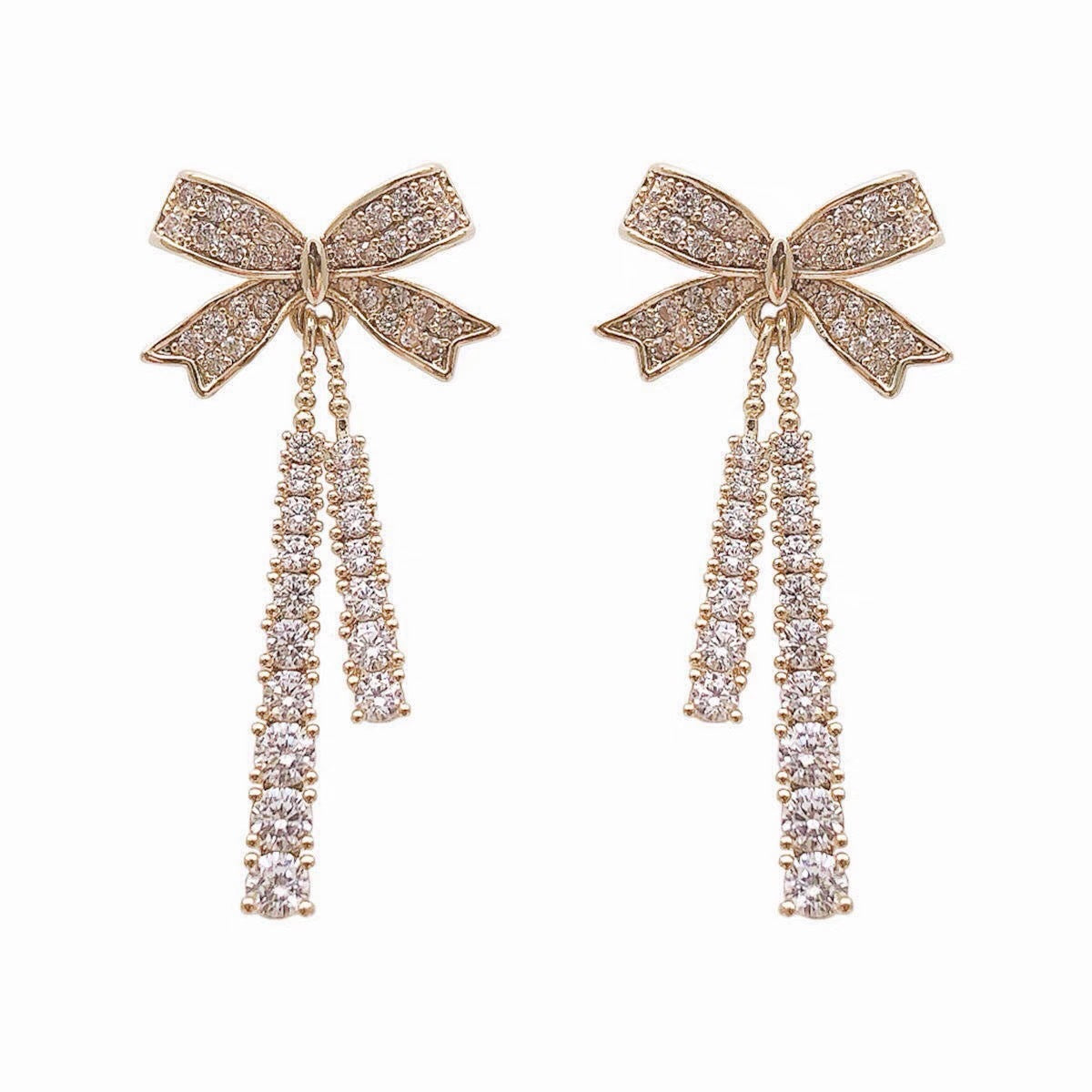 Super Fairy Bow Niche Stud Earrings