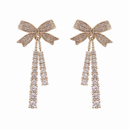 Super Fairy Bow Niche Stud Earrings