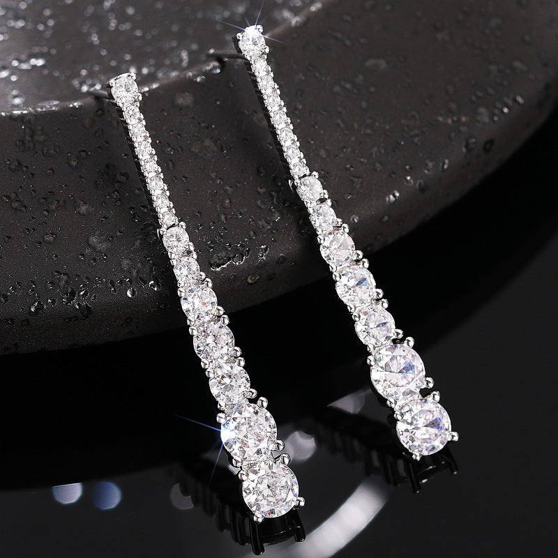 Exaggerated Geometric Round Earrings