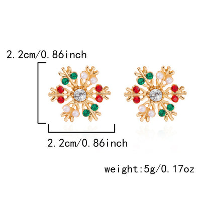 Christmas Alloy Earrings