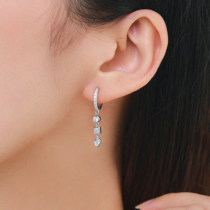 Geometric Zircon Fashion Earrings
