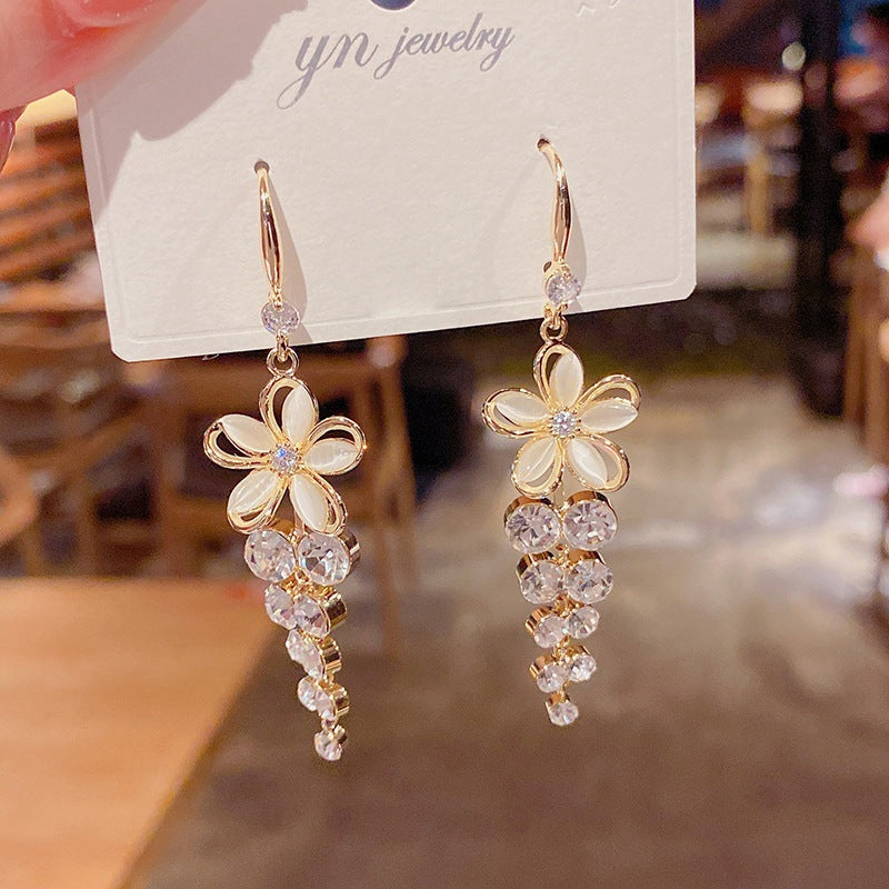 Five-Petal Fashion Flower Earrings