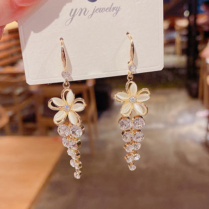 Five-Petal Fashion Flower Earrings
