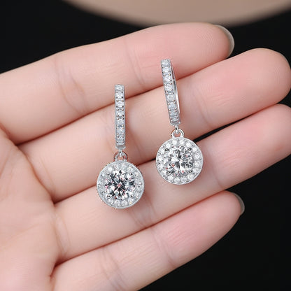 0.5ct Moissanite S925 Platinum Stud Earrings
