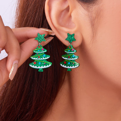 Acrylic Christmas Earrings