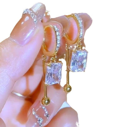 Micro-Inlaid Diamond Ball Earrings