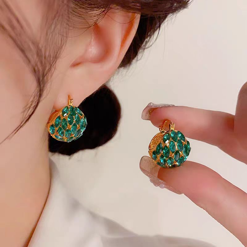 Light Luxury Zircon Cabas Earrings