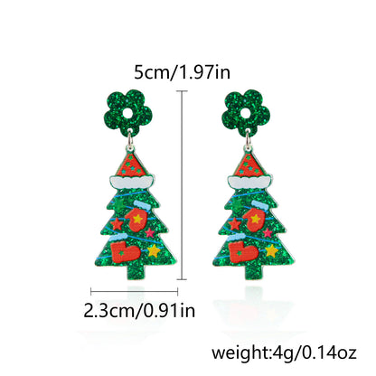 Acrylic Christmas Earrings