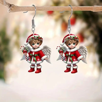 Angel Christmas Earrings