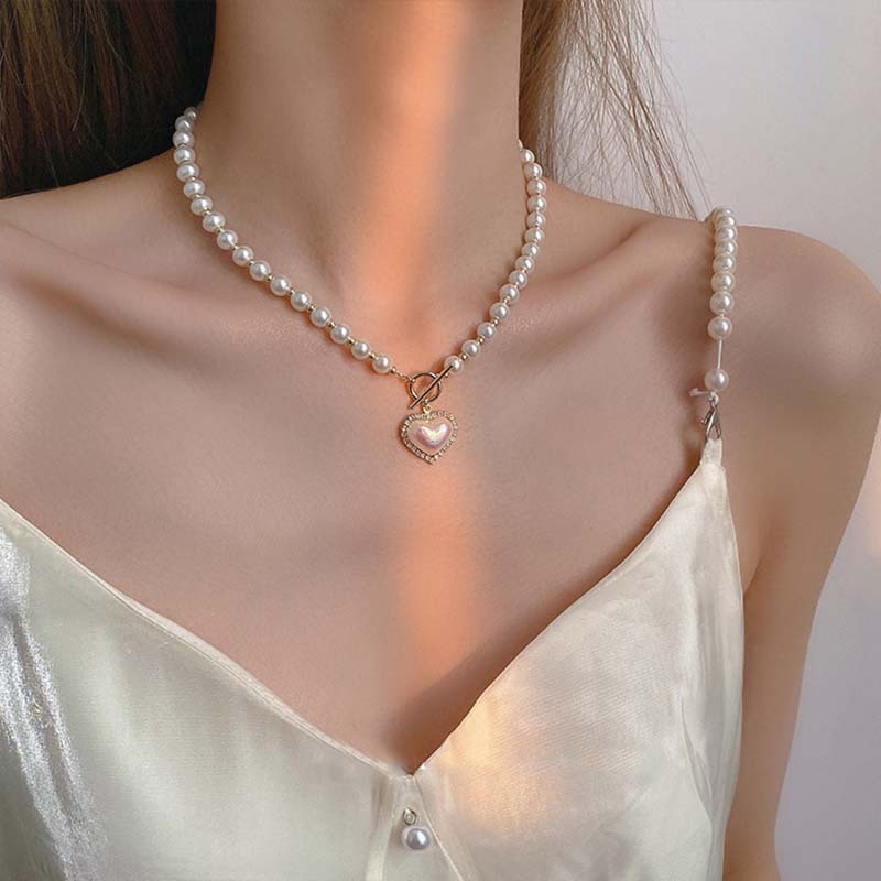 Pearl Heart Necklace
