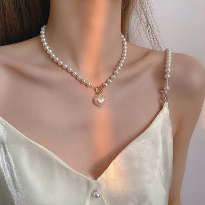 Pearl Heart Necklace
