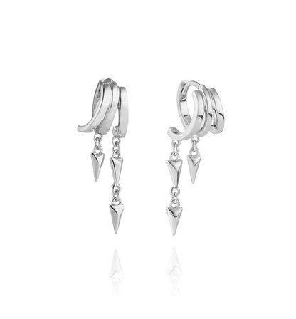 S925 Silver Diamond Rivet Earrings
