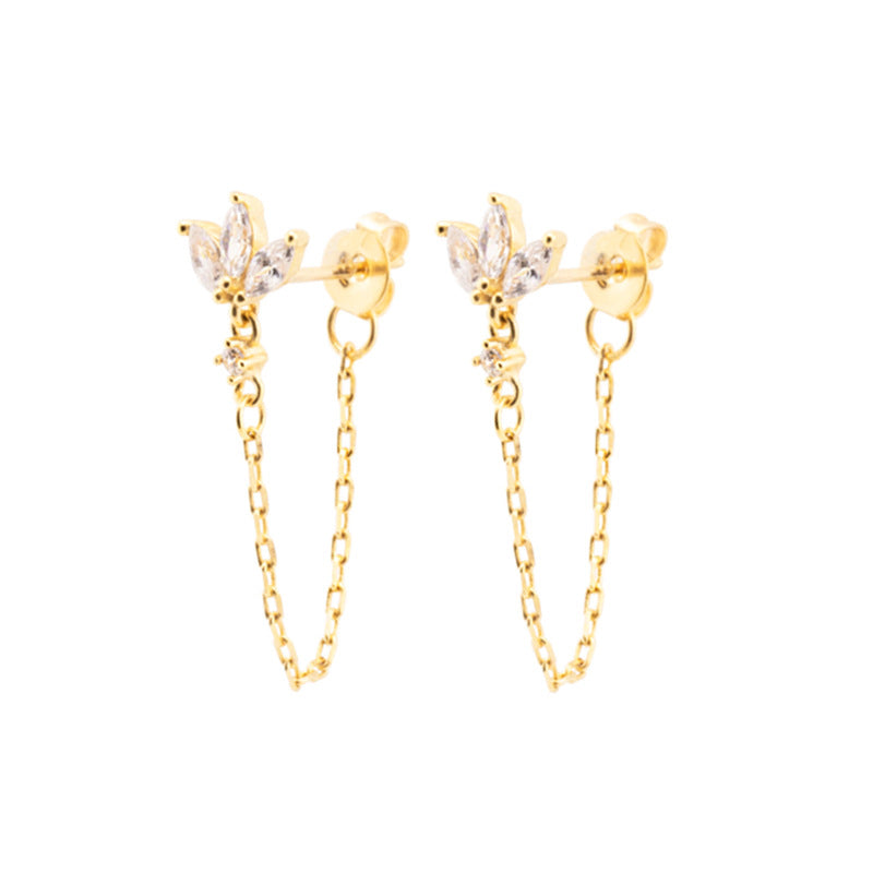 Luxury Butterfly Zircon Stud Earrings