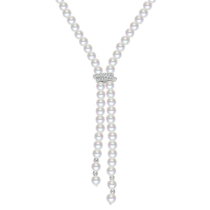 Simple Y-shaped Silver Necklace