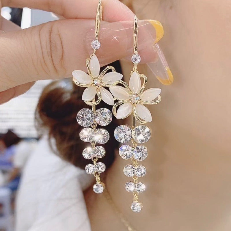 Five-Petal Fashion Flower Earrings