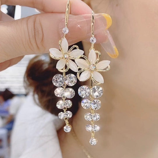 Five-Petal Fashion Flower Earrings