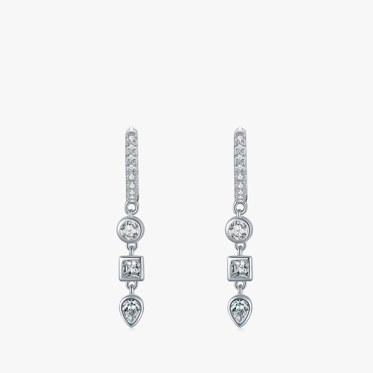 Geometric Zircon Fashion Earrings
