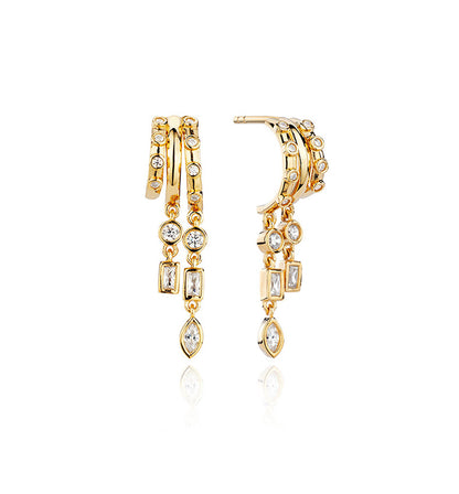 S925 Silver Diamond Rivet Earrings